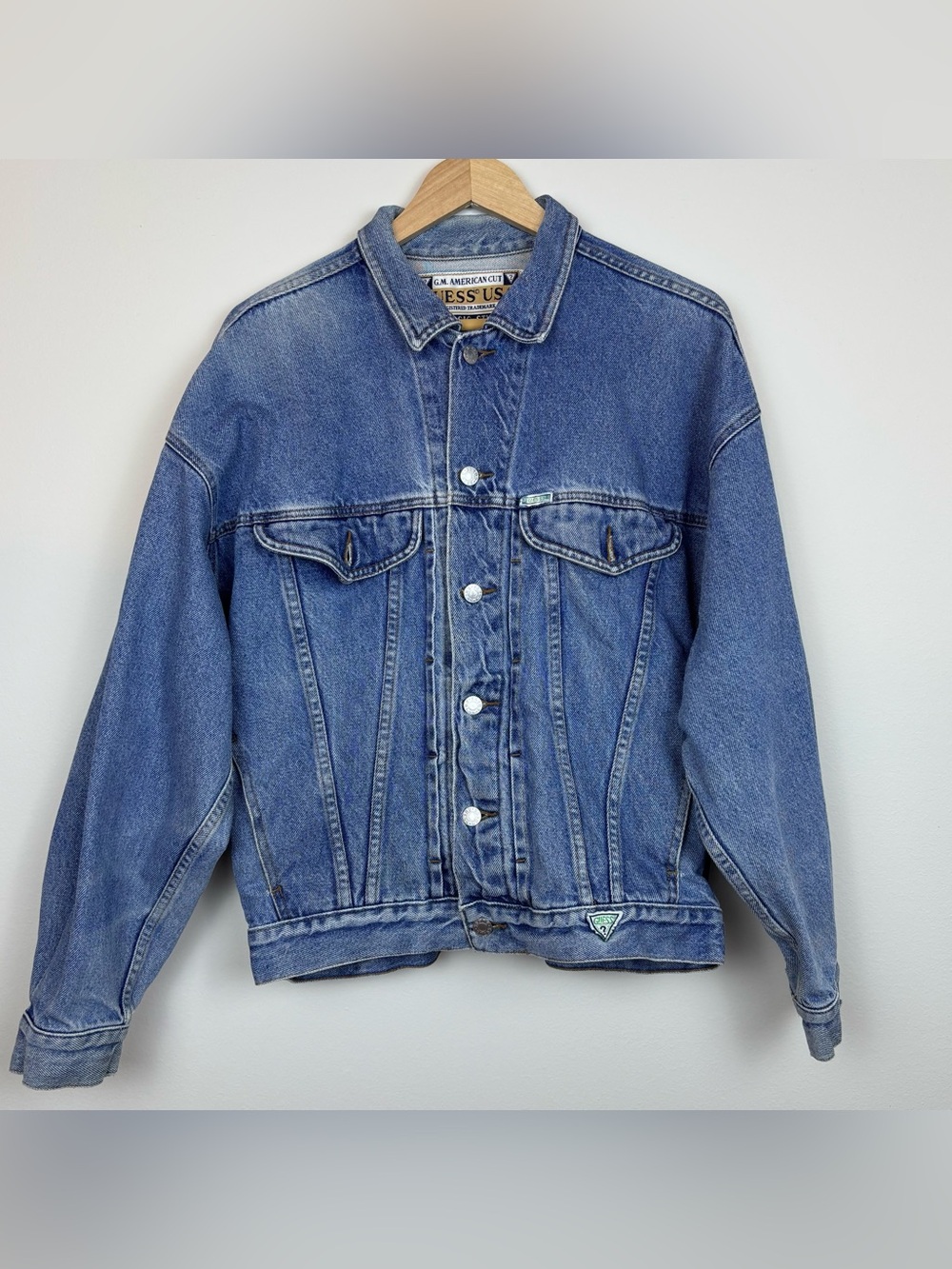 Vintage 80s Guess Denim Jacket Made in USA Size M